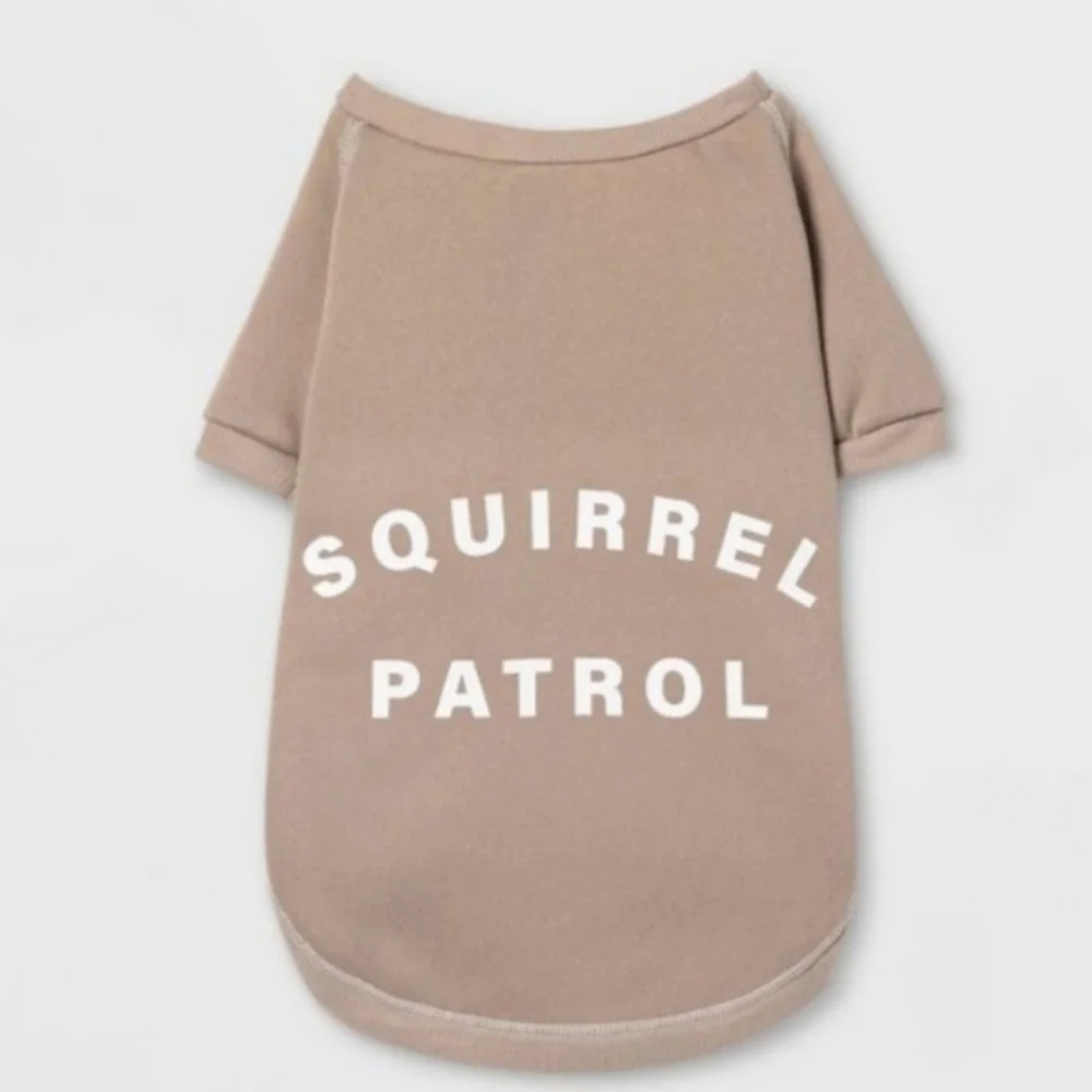M 🐶'Squirrel Patrol' Dog Sweatshirt - Boots & Barkley (Up To 40 Lbs)